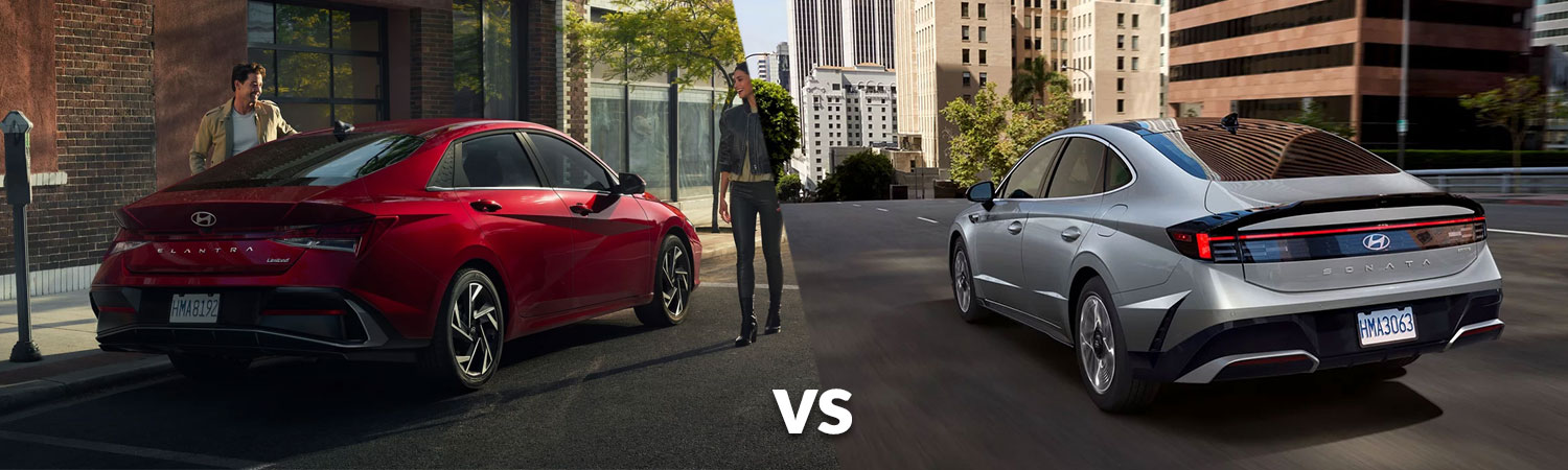 2026 Hyundai Elantra vs. 2026 Hyundai Sonata back