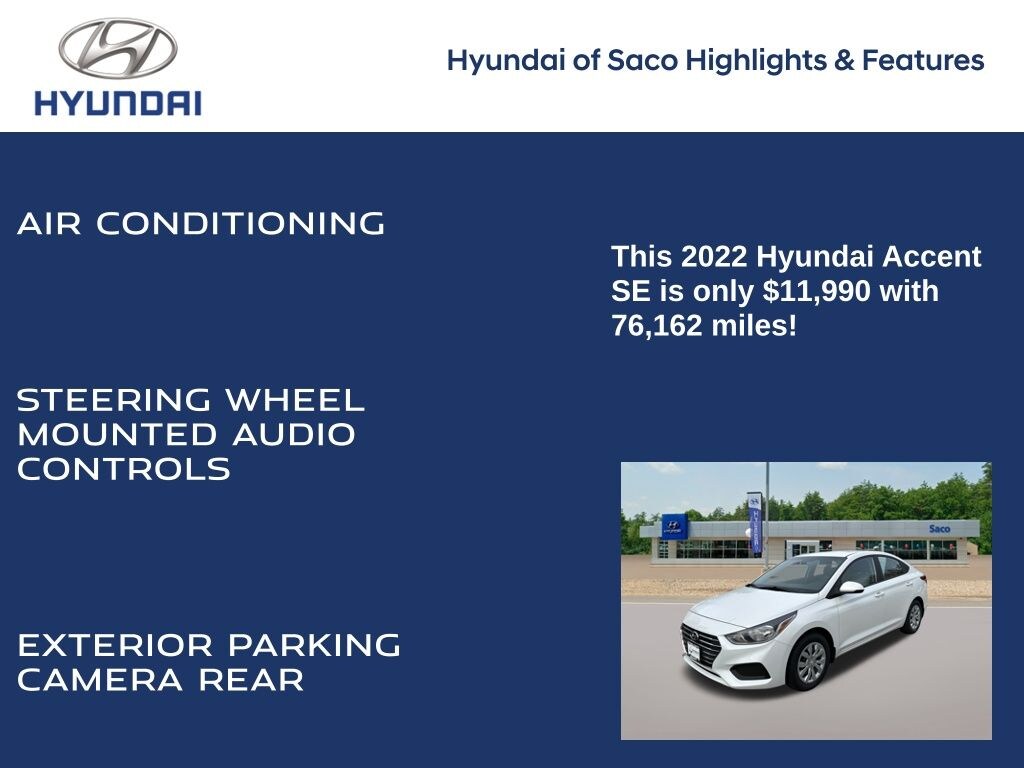 Used 2022 Hyundai Accent SE Sedan