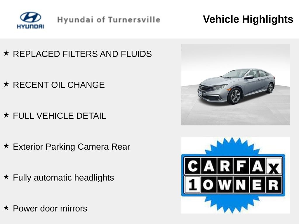 Used 2019 Honda Civic LX Sedan