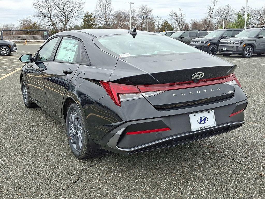 New 2026 Hyundai Elantra Hybrid Blue Sedan