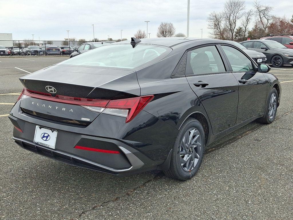 New 2026 Hyundai Elantra Hybrid Blue Sedan