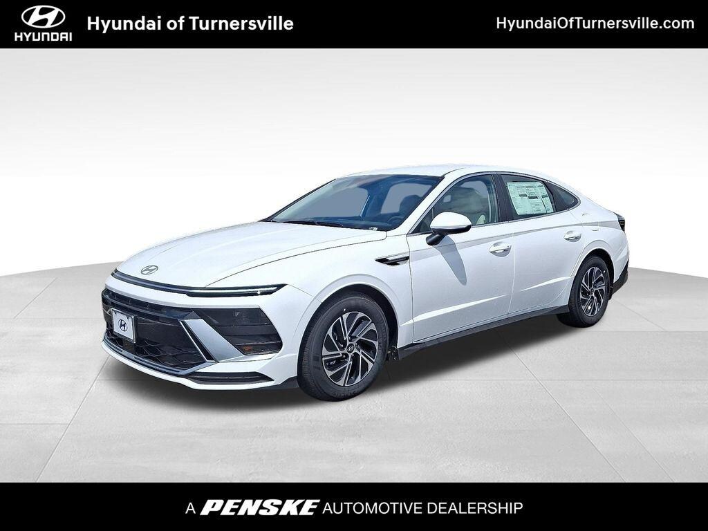 New 2026 Hyundai Sonata Hybrid Blue Sedan