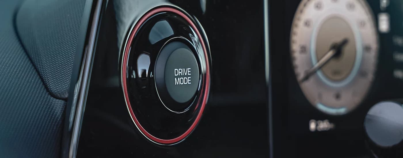 Drive Mode button in a 2025 Hyundai Elantra for sale near Matthews