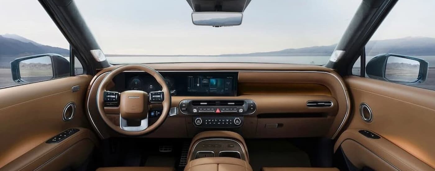 The tan dash in a 2026 Hyundai Palisade for sale near Matthews.