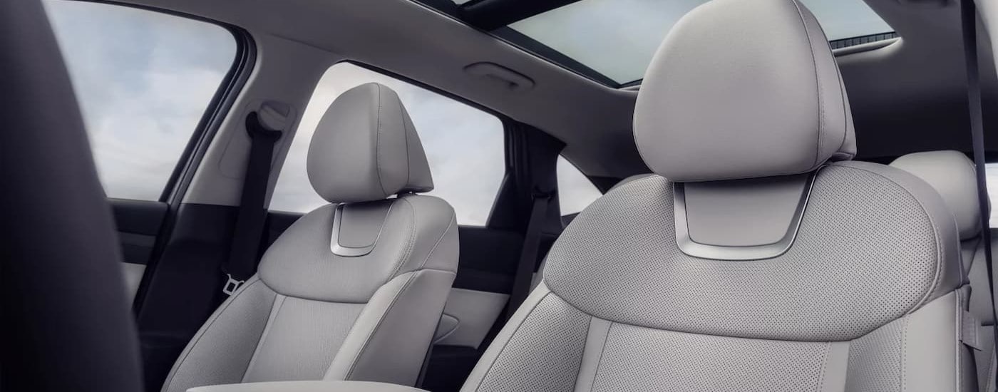 Close-up of gray seating in a 2025 Hyundai Tucson.