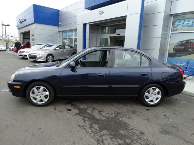Used 2005 Hyundai Elantra GLS with VIN KMHDN46D95U930317 for sale in Hicksville, NY