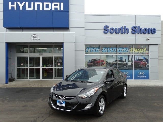 Certified 2012 Hyundai Elantra GLS with VIN 5NPDH4AE3CH107126 for sale in Hicksville, NY