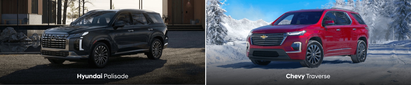 2023 Chevy Traverse vs. 2023 Hyundai Palisade