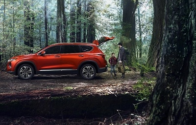 Hyundai Santa Fe Red Sideview