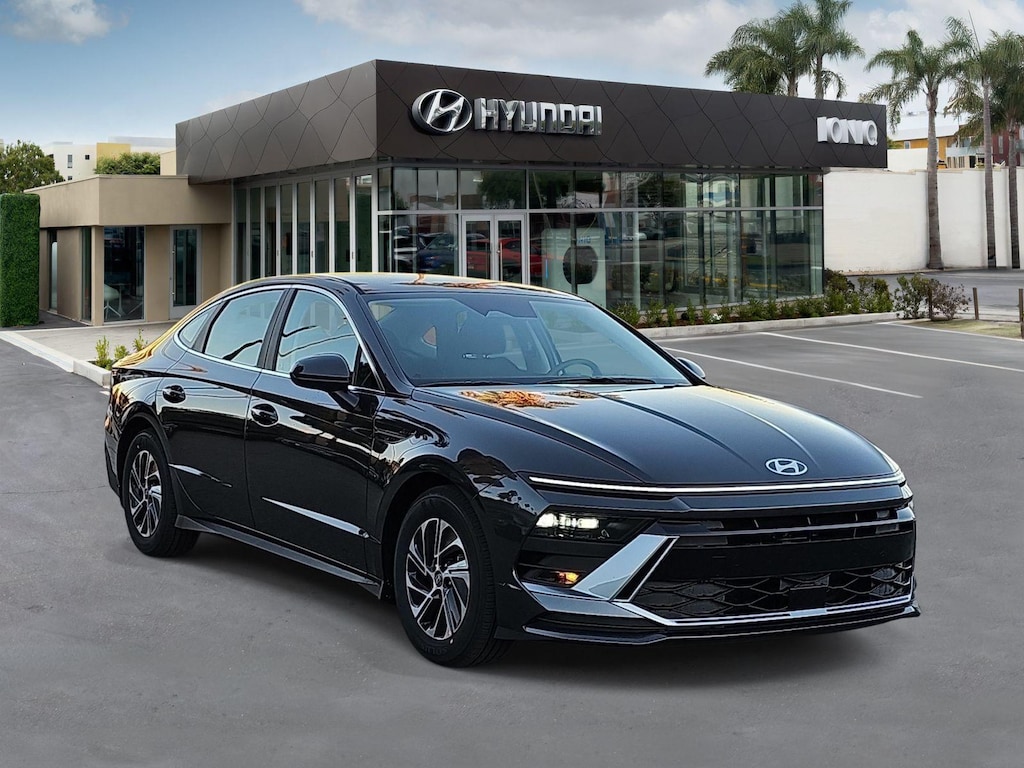 New 2026 Hyundai Sonata Hybrid Blue Sedan