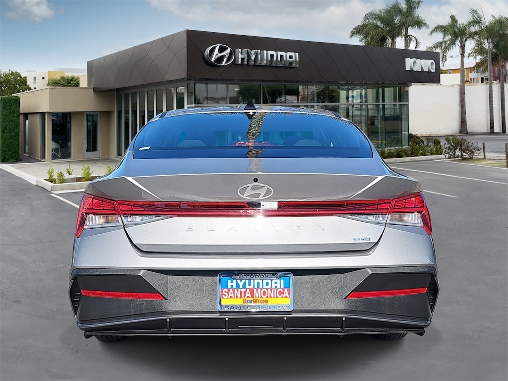 Certified 2025 Hyundai Elantra Hybrid Blue Sedan