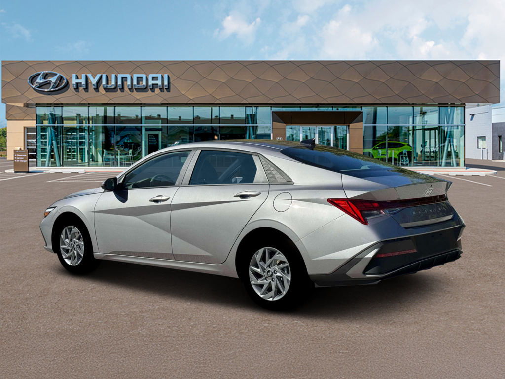 New 2026 Hyundai Elantra Hybrid Blue Sedan