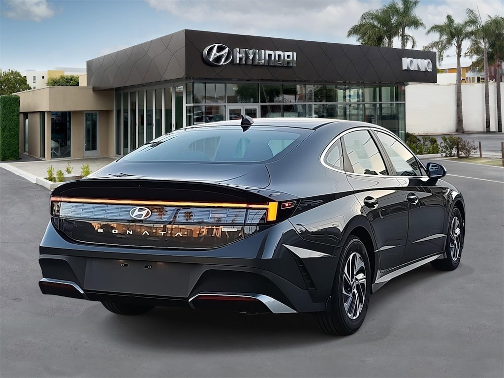 New 2026 Hyundai Sonata Hybrid Blue Sedan