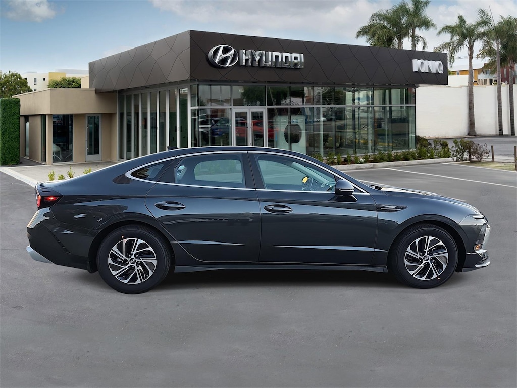New 2026 Hyundai Sonata Hybrid Blue Sedan