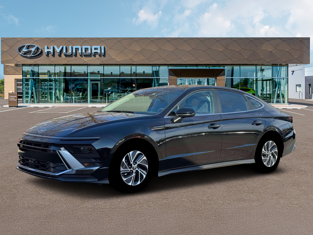 New 2026 Hyundai Sonata Hybrid Blue Sedan