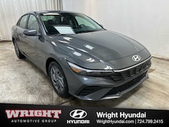 2026 Hyundai Elantra Hybrid Blue Sedan