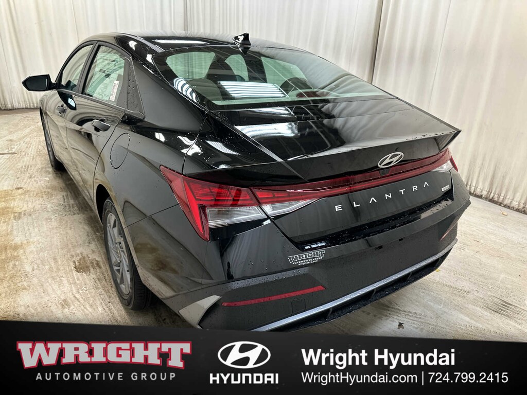 New 2026 Hyundai Elantra Hybrid Blue Sedan