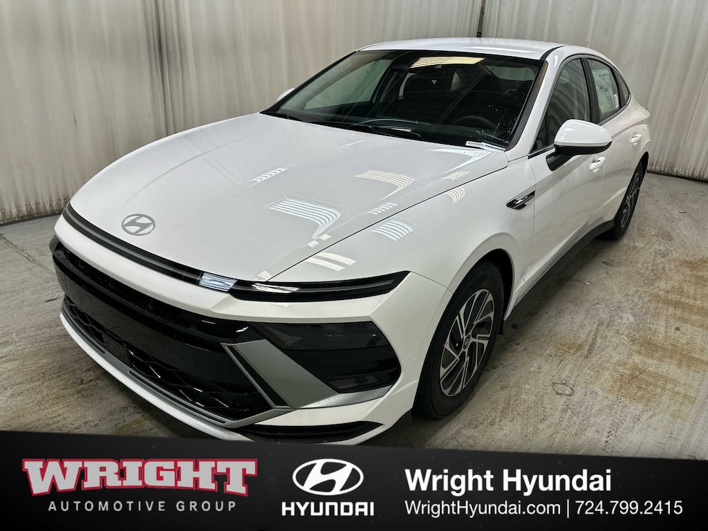 New 2026 Hyundai Sonata Hybrid Blue Sedan