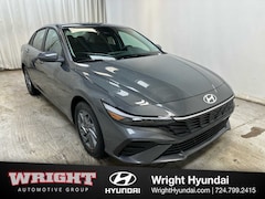 2026 Hyundai Elantra Hybrid Blue Sedan