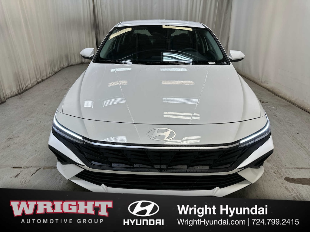 New 2026 Hyundai Elantra Hybrid Blue Sedan
