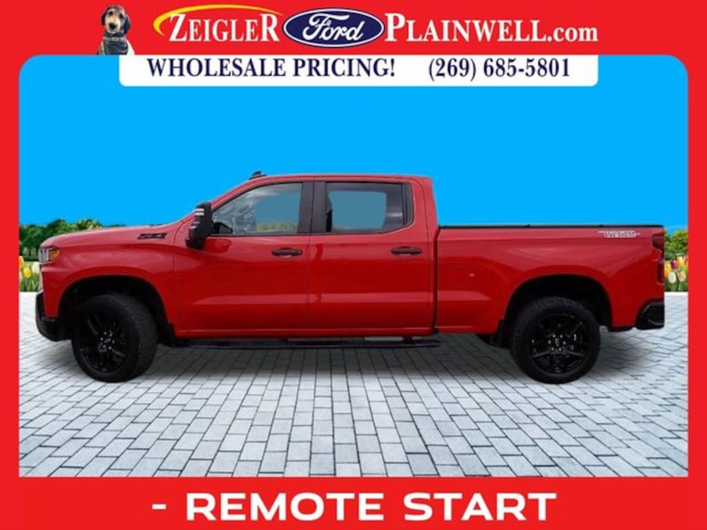Used 2021 Chevrolet Silverado 1500 Custom Trail Boss Truck Crew Cab
