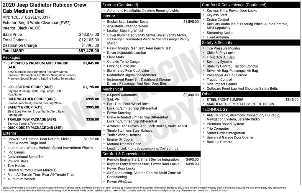 2020 JEEP GLADIATOR - Image 32