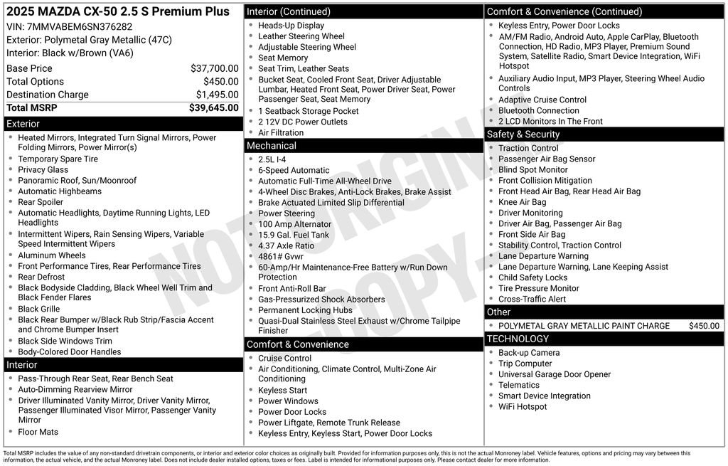 2025 MAZDA CX-50 - Image 34