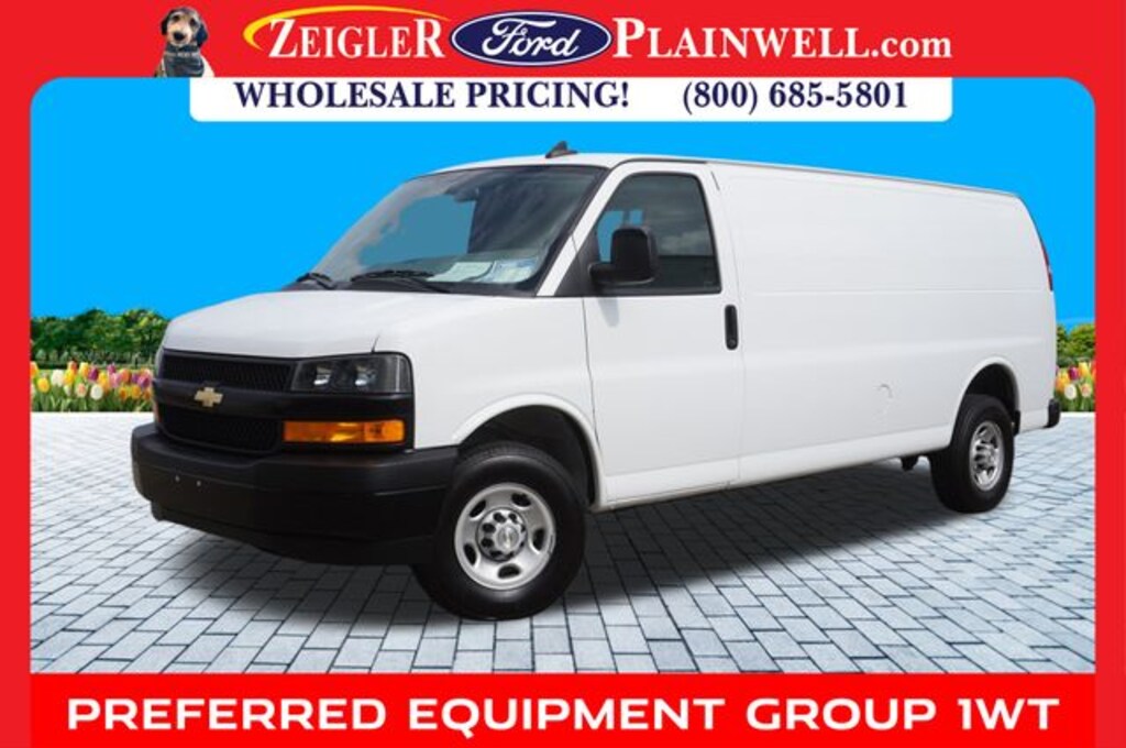 Used 2023 Chevrolet Express 3500 Work Van Van Extended Cargo Van