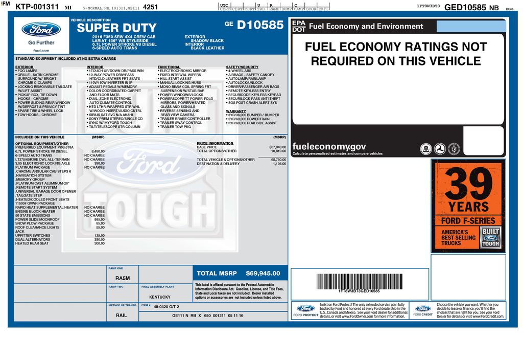 2016 FORD F-350 - Image 32