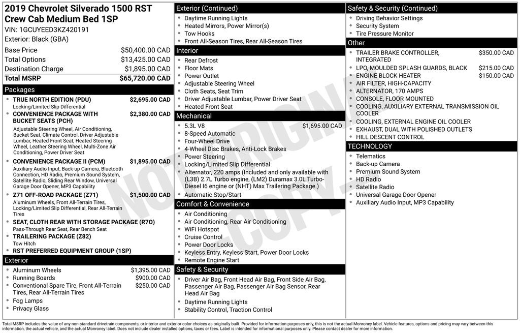 Used 2019 Chevrolet Silverado 1500 RST Truck Crew Cab