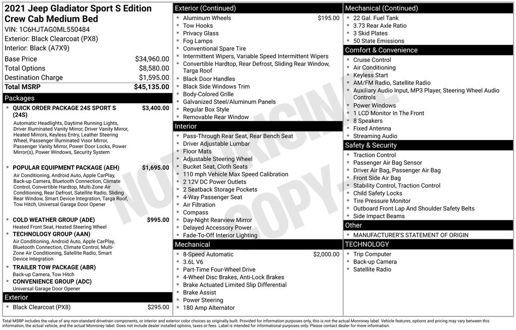 2021 JEEP GLADIATOR - Image 31