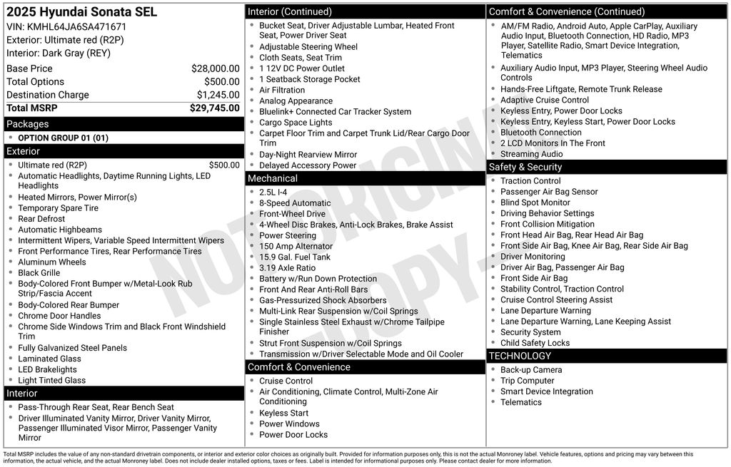 2025 HYUNDAI SONATA - Image 33