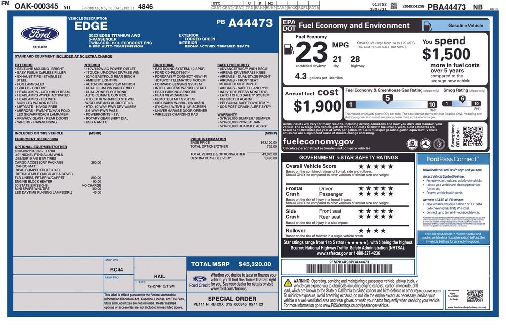 Used 2023 Ford Edge Titanium SUV