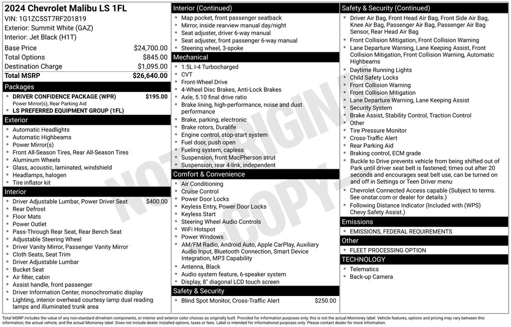 2024 CHEVROLET MALIBU - Image 31