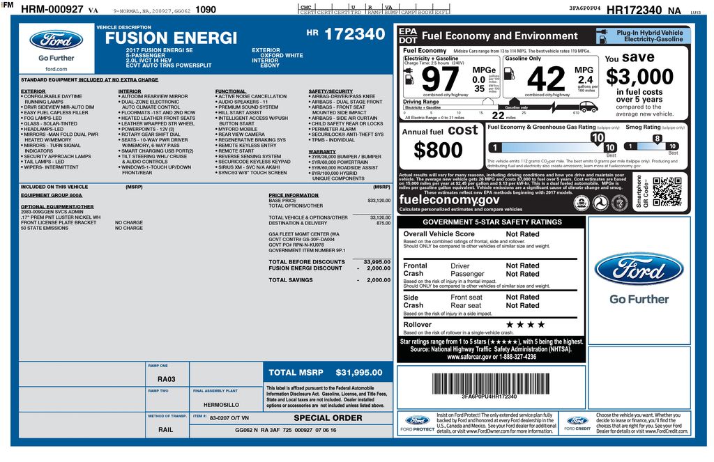 2017 FORD FUSION - Image 21