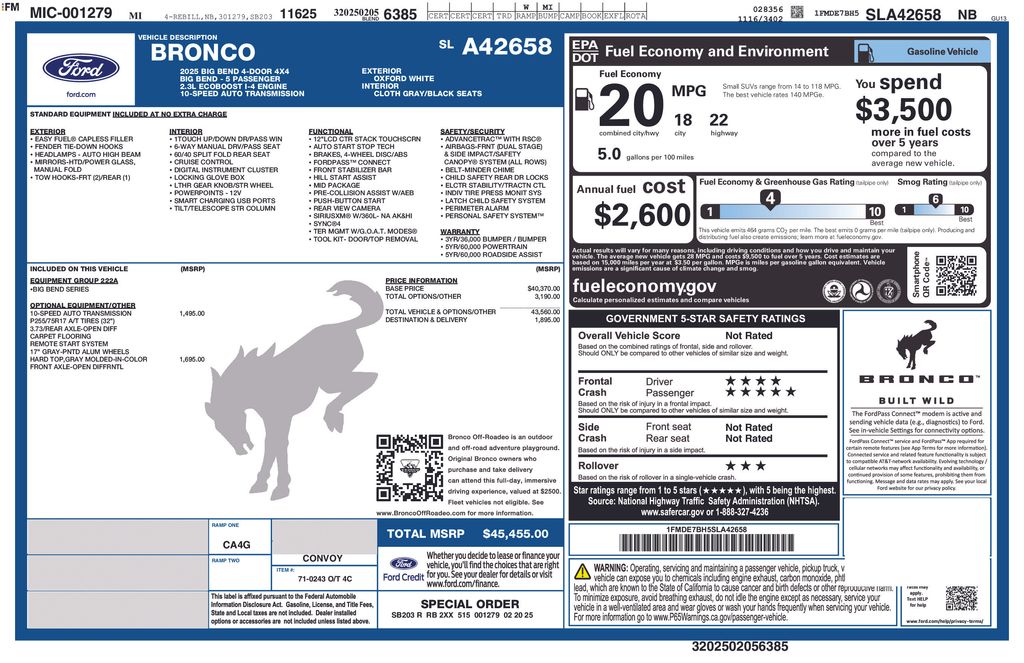 2025 FORD BRONCO - Image 31
