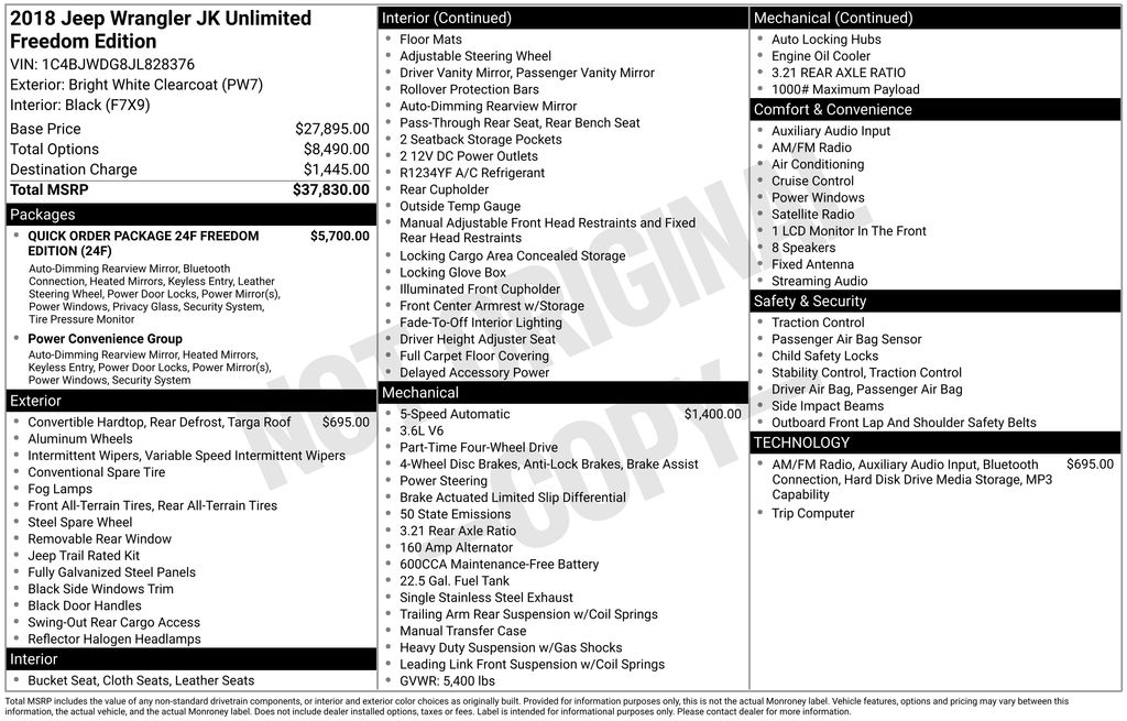 2018 JEEP WRANGLER JK - Image 28
