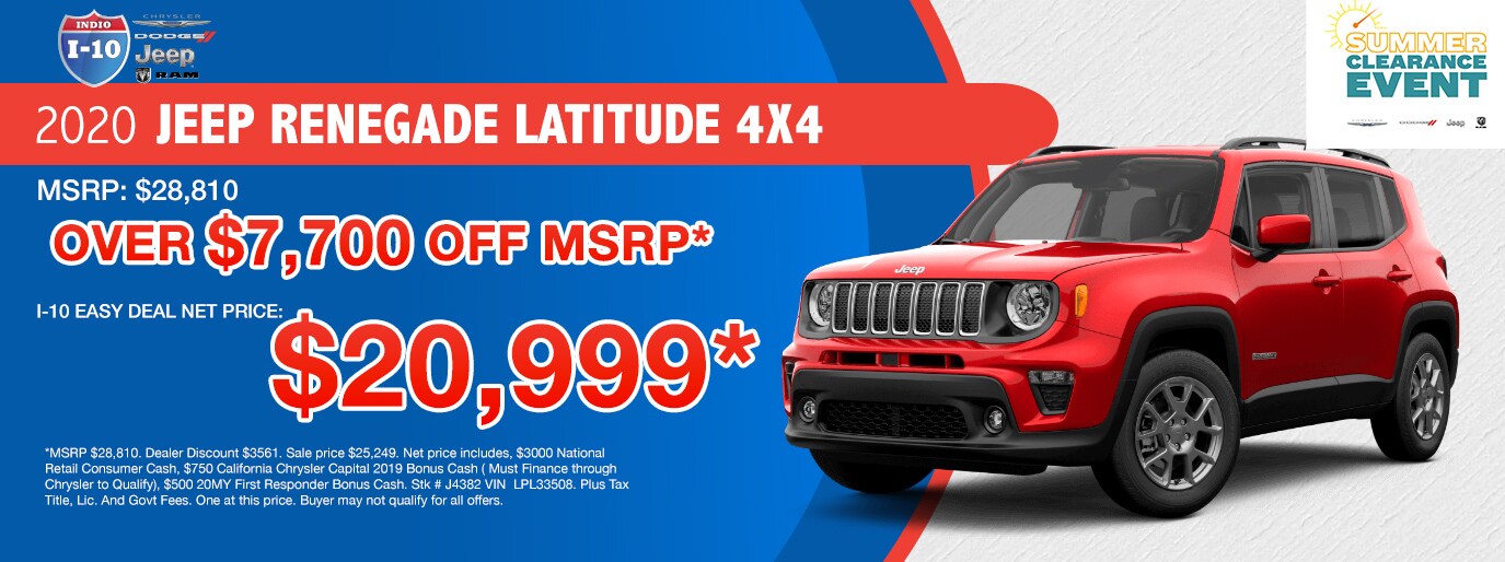 New & Used Car Dealership I10 Chrysler Dodge Jeep Ram Indio, CA