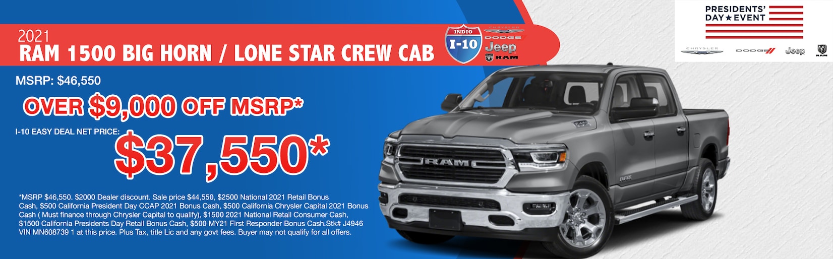 New & Used Car Dealership I10 Chrysler Dodge Jeep Ram Indio, CA