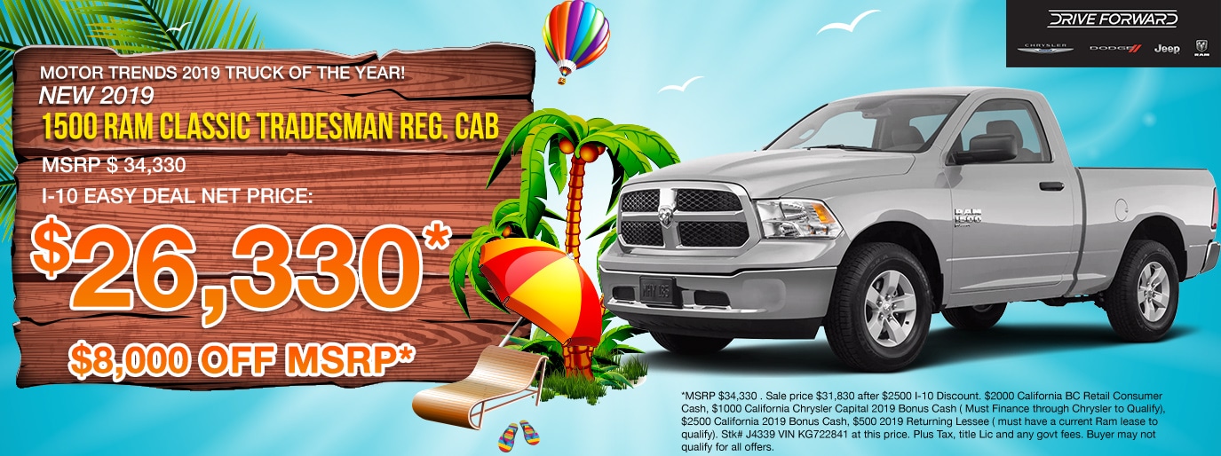 New Car Dealership I10 Chrysler Dodge Jeep Ram Indio, CA