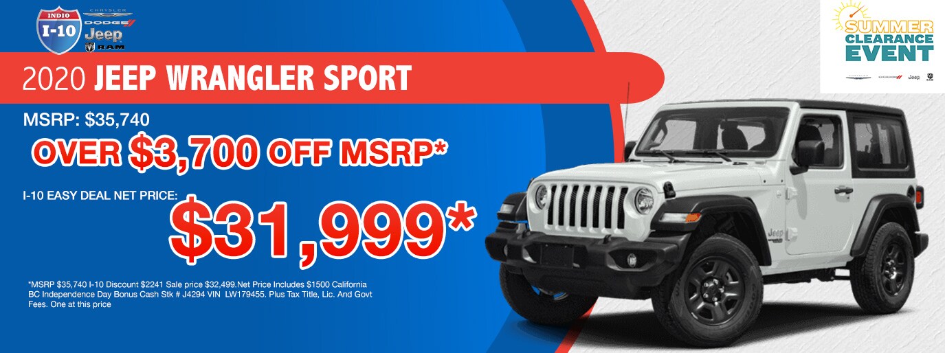 New & Used Car Dealership I10 Chrysler Dodge Jeep Ram Indio, CA