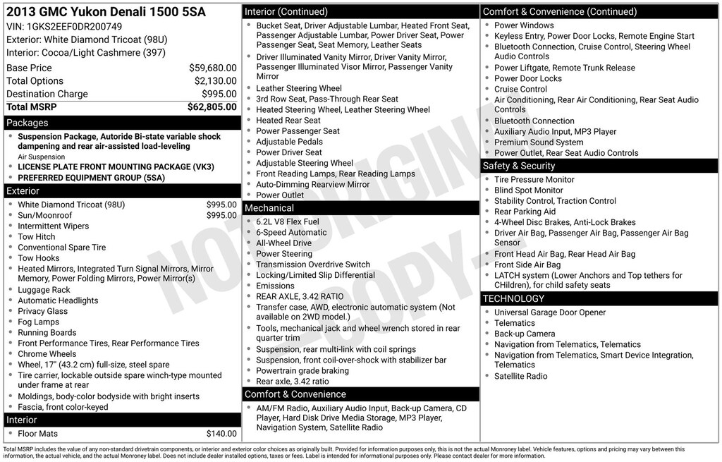 Used 2013 GMC Yukon Denali SUV