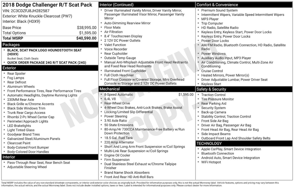 Used 2018 Dodge Challenger R/T Scat Pack Coupe