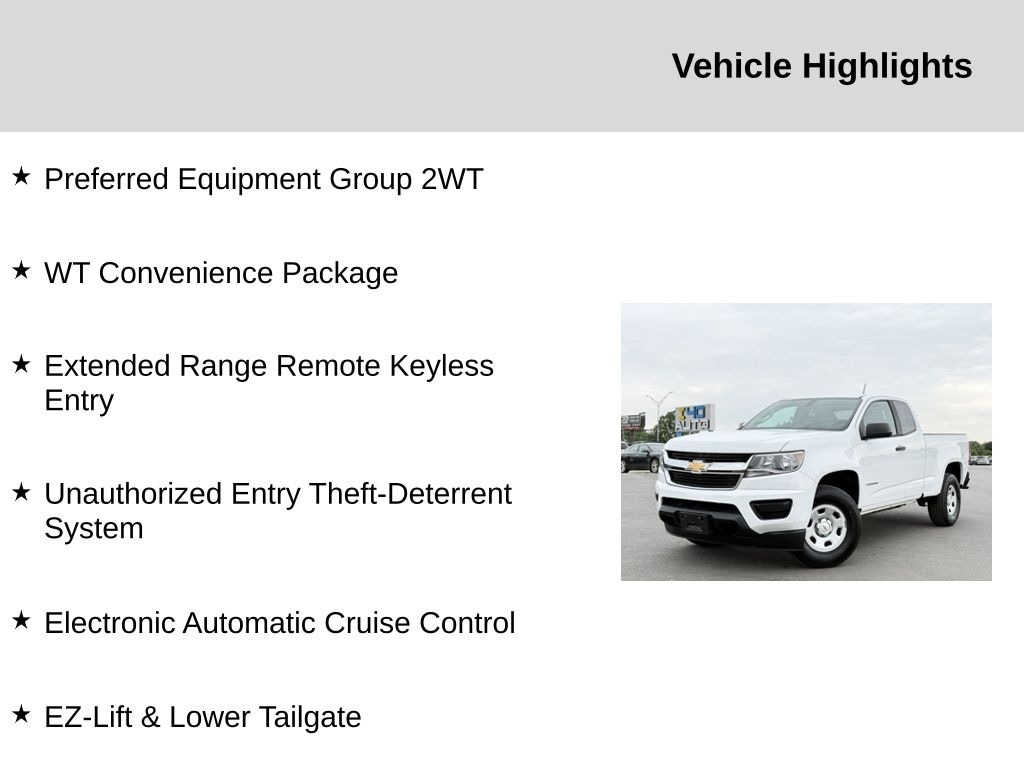 Used 2017 Chevrolet Colorado Work Truck Truck