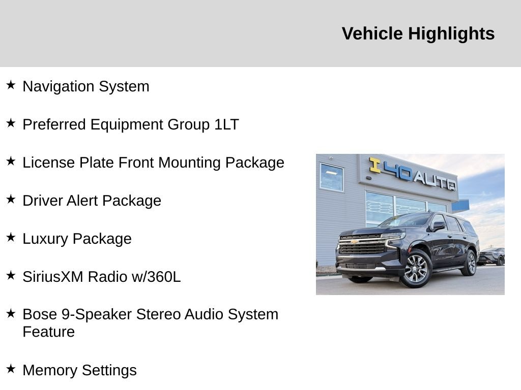 Used 2023 Chevrolet Tahoe LT SUV