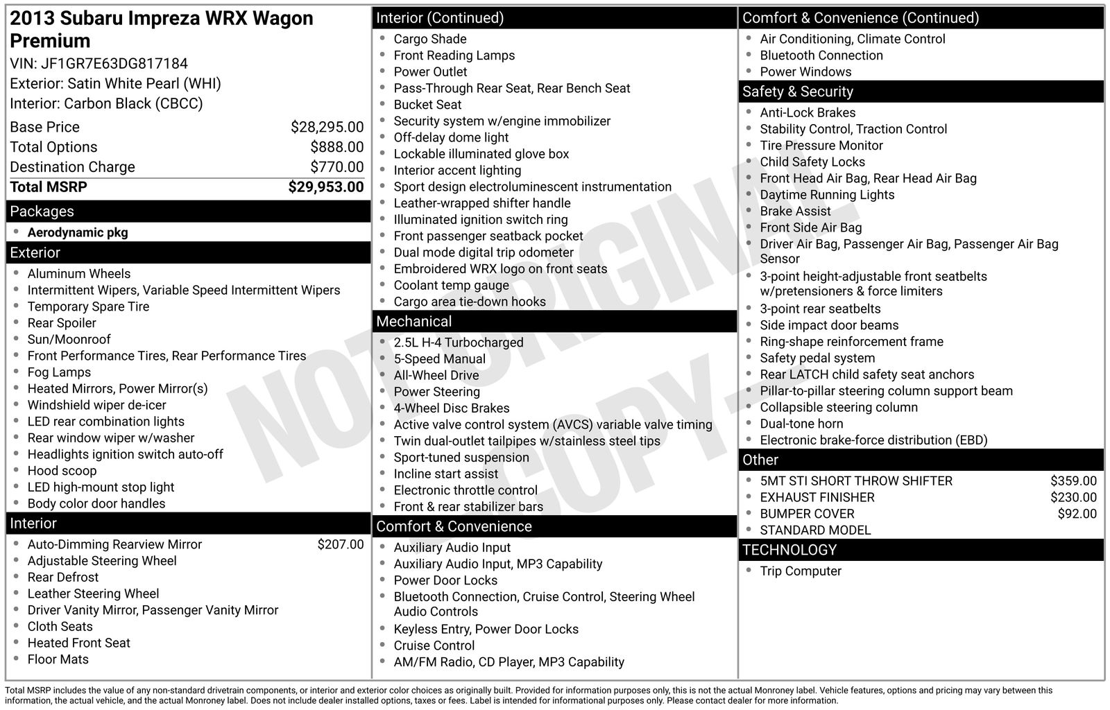 2013 Subaru Impreza WRX's photo