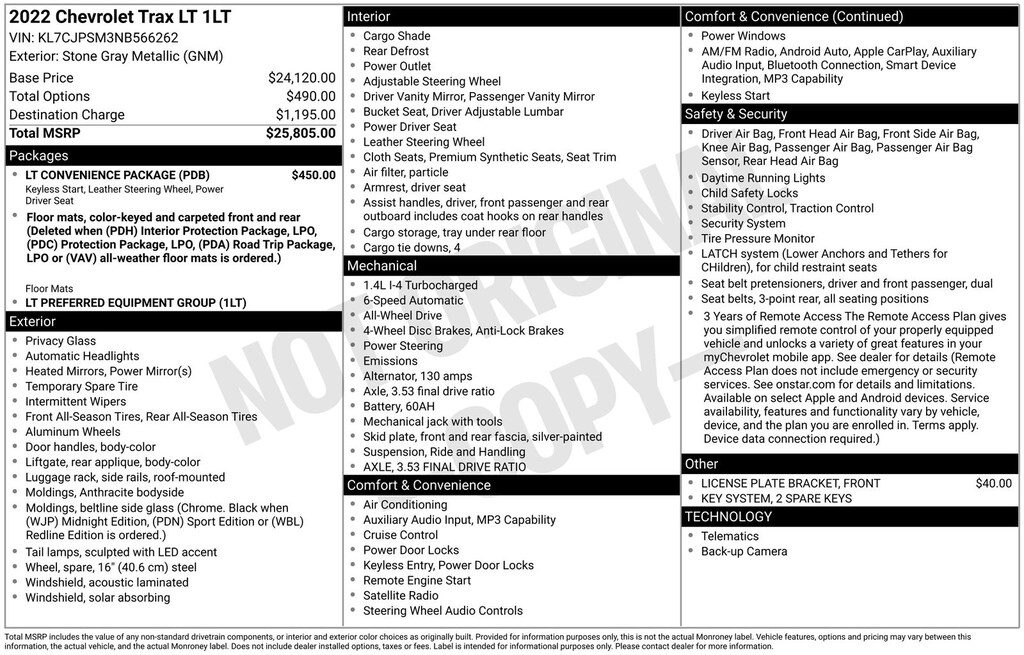 Used 2022 Chevrolet Trax LT SUV