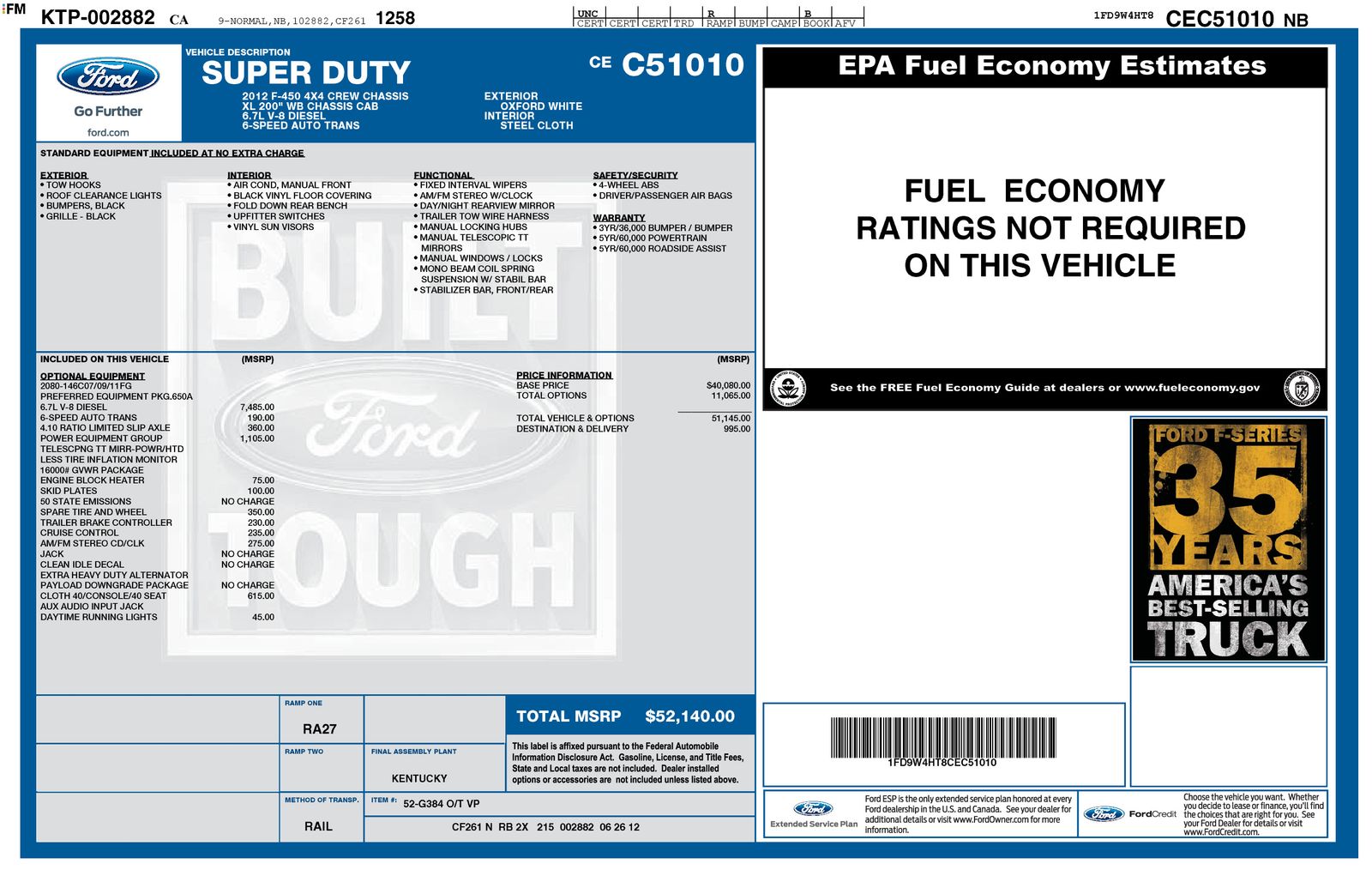 2012 Ford F-450 XL 4x4 Crew Cab 200-In DRW's photo