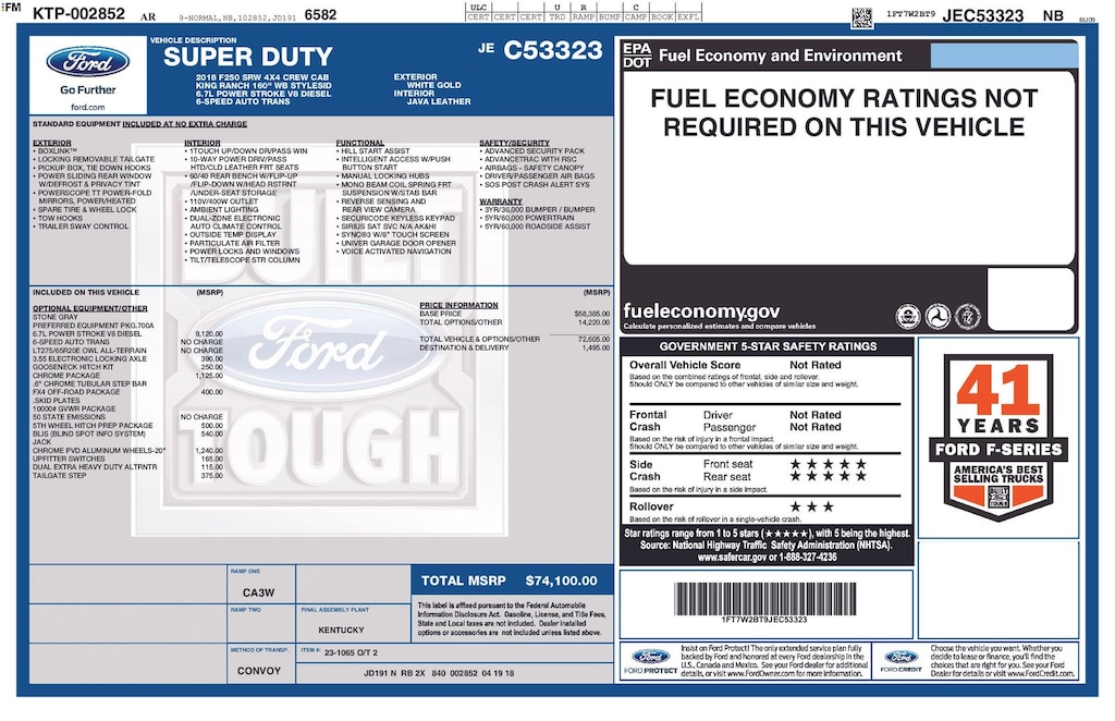 Used 2018 Ford F-250SD King Ranch Truck