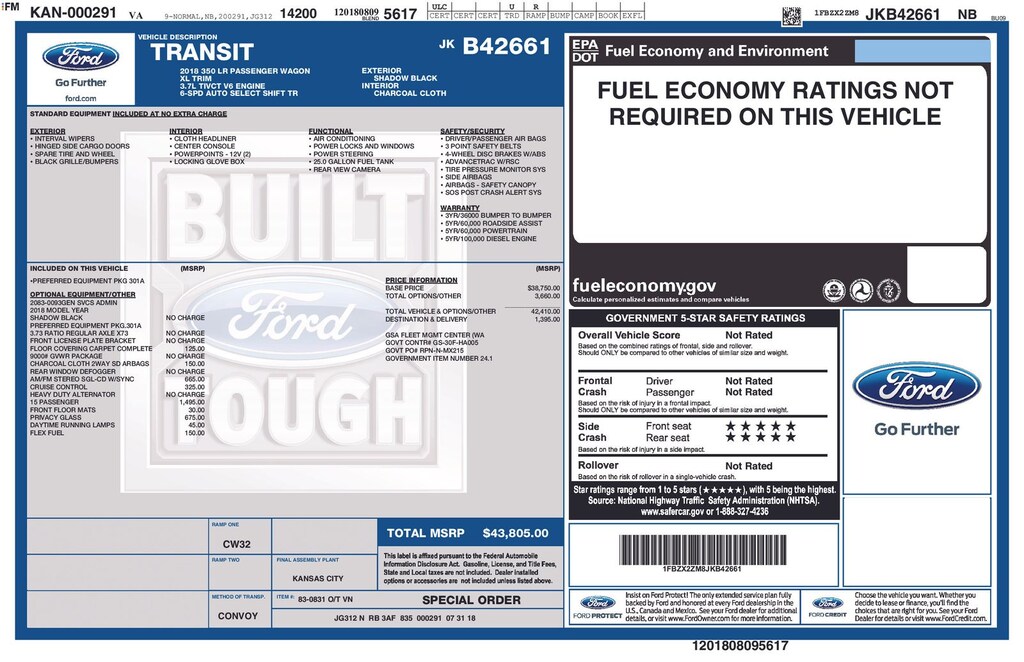 Used 2018 Ford Transit-350 XL Wagon